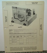 SAMS PHOTOFACT FOLDER 33-3 DAVID BOGEN MODEL R501