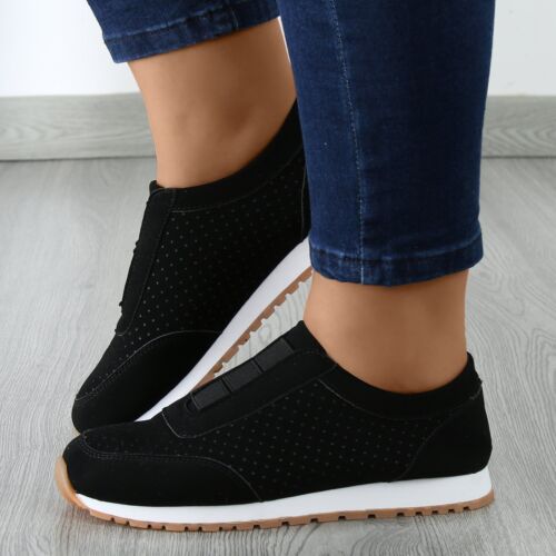 Women's flat sports gym running shoes casual breathable sneakers fashion comfy - Picture 13 of 15