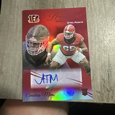 Amarius Mims Autograph Card Numbered 144/199