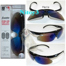Franklin MLB Deluxe Flip-Up Baseball/Softball/Multi-Sport Sunglasses-Men