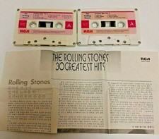 The Rolling Stones Greatest Hits Volume 1 and 2 Cassettes Seoul Records Korea