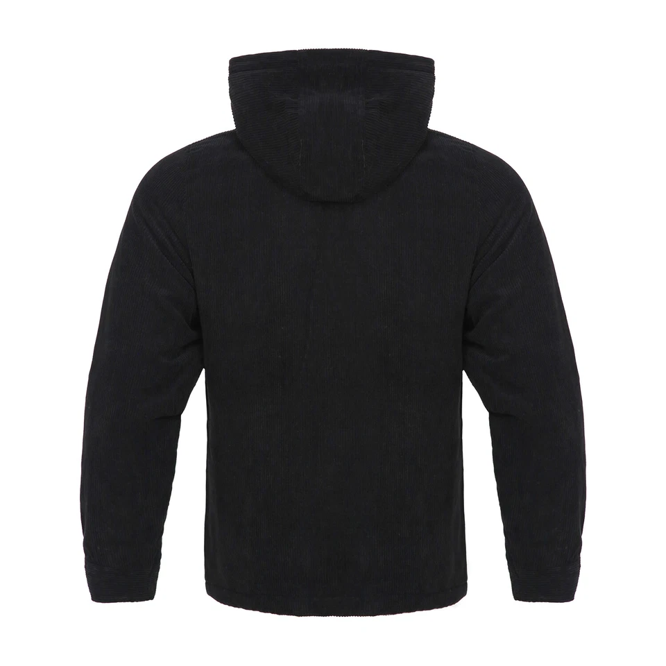 Chaqueta con Capucha de Vellón Forrada Sherpa para Hombre - Abrigo Cálido de Invierno con Cremallera Completa Pesado Foto 3 de 4