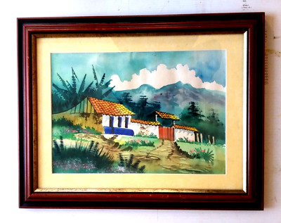 Listed Spain Artist - Alejandro Lopez Sanchez (20th.C) W/C - 13'' x 9.5'' Signed