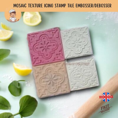 Mosaik Textur Glasur Stempel Fliesen Präger Debosser (2er Set)