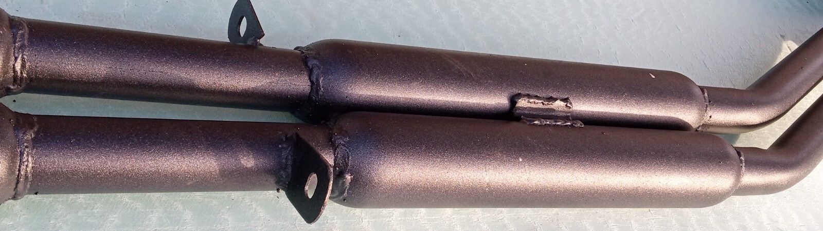 Ferrari 330 GT Rear Tailpipe Silencers_ANSA_Pair_LT_RT_95200032/S_95200032/D_NEW