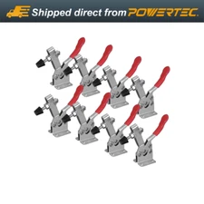 POWERTEC 20327-P2 Quick Release Horizontal Toggle Clamp Rubber Pressure Tip, 8pk