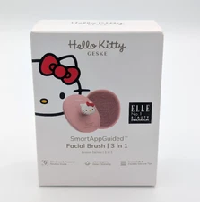 Geske Hello Kitty Smart App Guided Facial Brush 3 in 1 Pink Deep Cleansing NEW