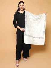 Indian Pakistani Women Shawl Scarf Large Pashmina Velvet Shawl Kashmiri Stole