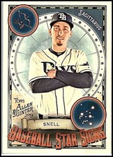 2019 ALLEN AND GINTER BASEBALL STAR SIGNS #BSS-27 BLAKE SNELL TAMPA BAY RAYS BAS