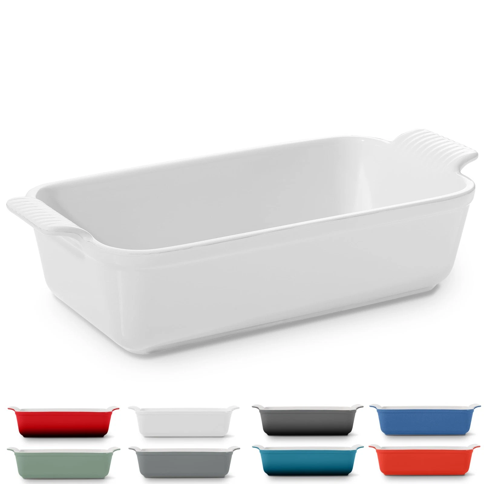 Signature Stoneware Loaf Pan | Non-Stick for Perfect Baking and Bread Making ...