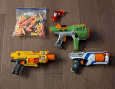 Nerf Gun Lot With Mini Blaster and a Bag Of darts