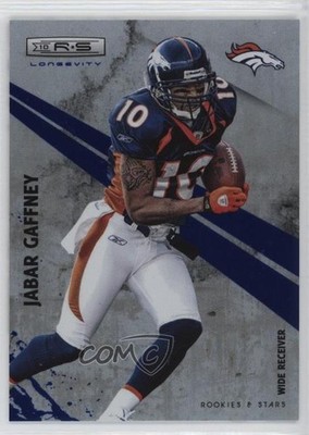 2010 Panini Rookies & Stars Longevity Sapphire 13/50 Jabar Gaffney #44 1l0s