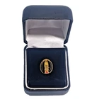 New ListingVintage 10K  Yellow Gold Coca-Cola Coke Bottle Service Pin Badge w/ Purple Stone