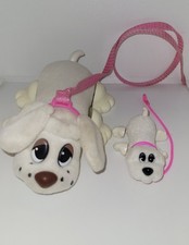 Vintage 1996 POUND PUPPIES WIGGLE N WALK MOMMY BABY DOGS ON LEASHES