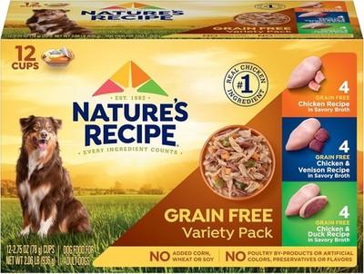 Nature s Recipe Grain Free Chicken Recipe, 2.75 Ounce (Pack of 24), Standard 