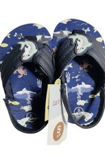 Cat Jack Under The Sea Flip Flops Heel Strap Toddler Girl Boy Size 5-6 Small