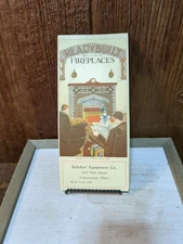 Vintage Pamphlet Brochure Ready Built Fireplaces Builders Equipment Cleveland Oh