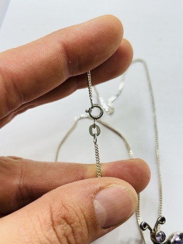 Silber und Amethyste Libelle Anhänger mit 16 Zoll Kette - Bild 5 von 6