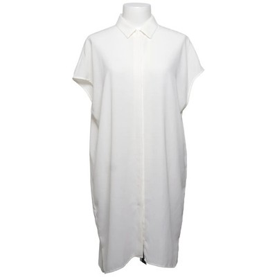 KappAhl, Blusenkleid, Größe: M, Weiß, Polyester, Einfarbig, Damen #SOb