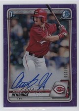 2020 Bowman Draft Chrome Picks Purple Refractor 217/250 Austin Hendrick Auto g2u
