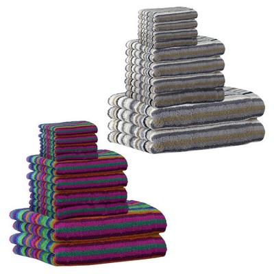 CAWÖ Handtuch Set, 10-tlg. - C Life Style Stripes, 2x Duschtuch, 4x Handtuch,...