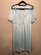 Vintage Shadowline Peignoir Set Gown Robe Size Small SKU 0120