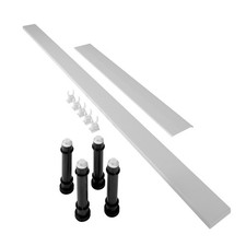 Mira Flight Shower Tray Panel Riser Kit Feet Low Square Easy Plumb White 760mm