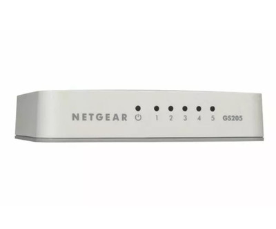 NETGEAR Unmanaged 5-Port Gigabit Ethernet Switch GS205 For Home Networks - NEW!