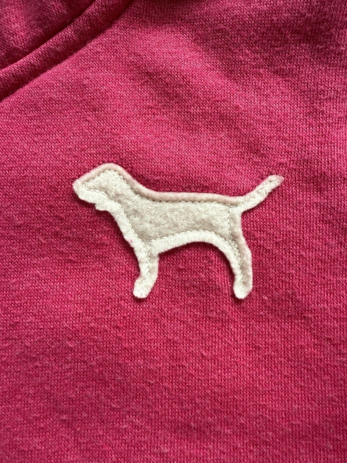 UNDERCOVER Felpa con cappuccio e zip intera Victoria's Secret ROSA vintage Y2K edizione limitata pelliccia sintetica L