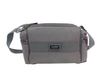 Carlton International Grey Padded Camera Shoulder Bag Multi Pocket