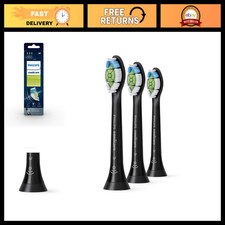 Sonic Electric Toothbrush Replacement Heads, 3-Pack, 9 Month Supply, Black