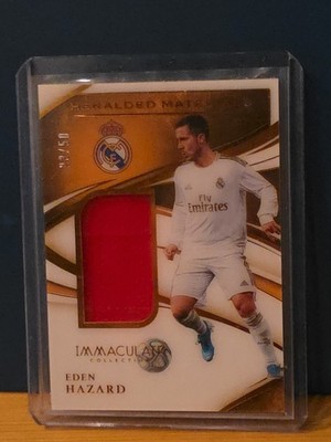 2020 Panini Immaculate Collection Heralded Materials Eden Hazard Bronze /50 SSP