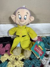Applause Disney Dopey Plush Doll - Snow White Seven Dwarfs, Small, 1998