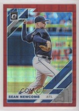 2019 Panini Donruss Optic Red Pandora Prizm 25/99 Sean Newcomb #117 05ov