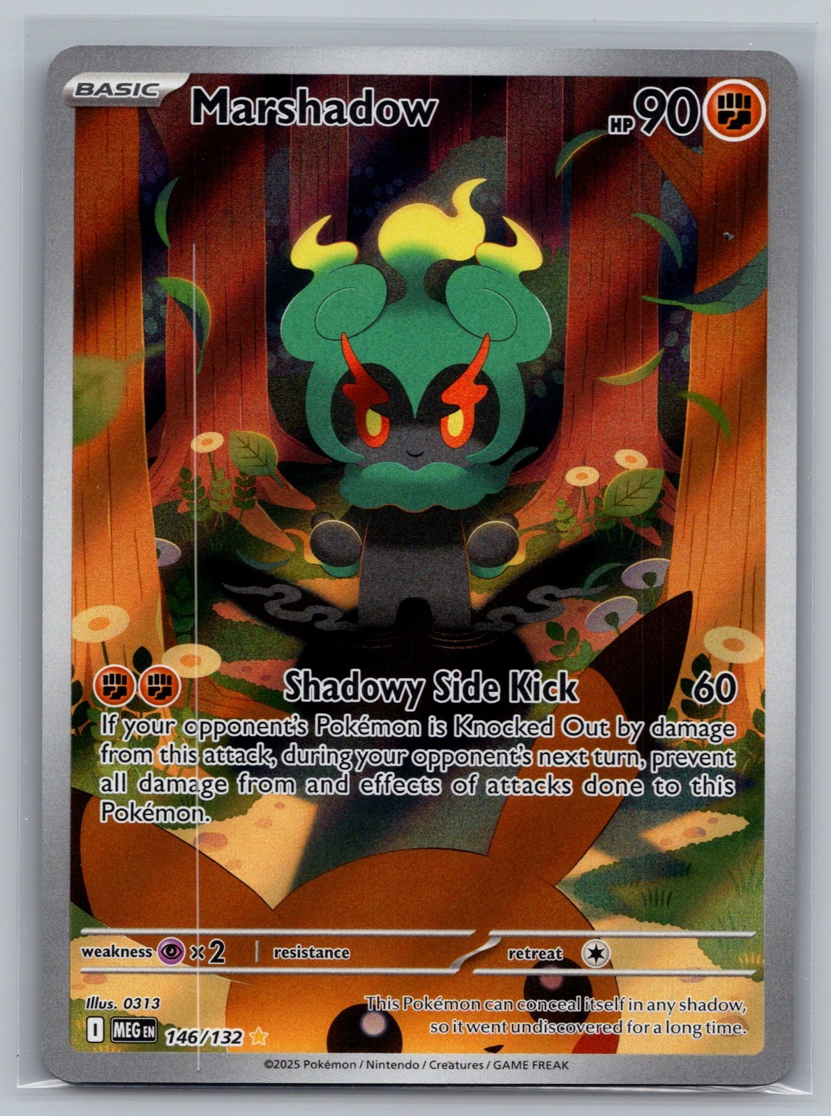 Marshadow 146/132 Pokemon Mega Evolution Illustration Rare Holo Near Mint NM