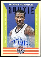 Thomas Robinson Rookie Card 2012-13 Panini Past and Present Autograph #176 