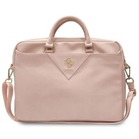 "Torba Guess Triangle 4G Na Laptopa 16\" - RóżOwa - RóżOwy Guess"