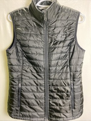 Port Authority Quilted Vest Women S Black Full Zip Light Weight Athletic