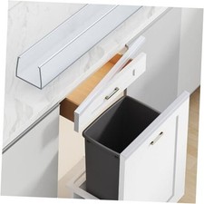 Snugly Fit 18" Length Cabinet Door Protector, Flexible Slip-On 2 PCS Clear