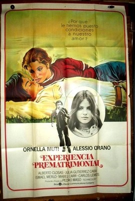 ORNELLA MUTI ALESSIO ORANO ! orig1SH movie poster 1972 ! EXP PREMATRIMONIAL