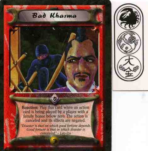 Bad Kharma Ungraded L5R: Crimson and Jade