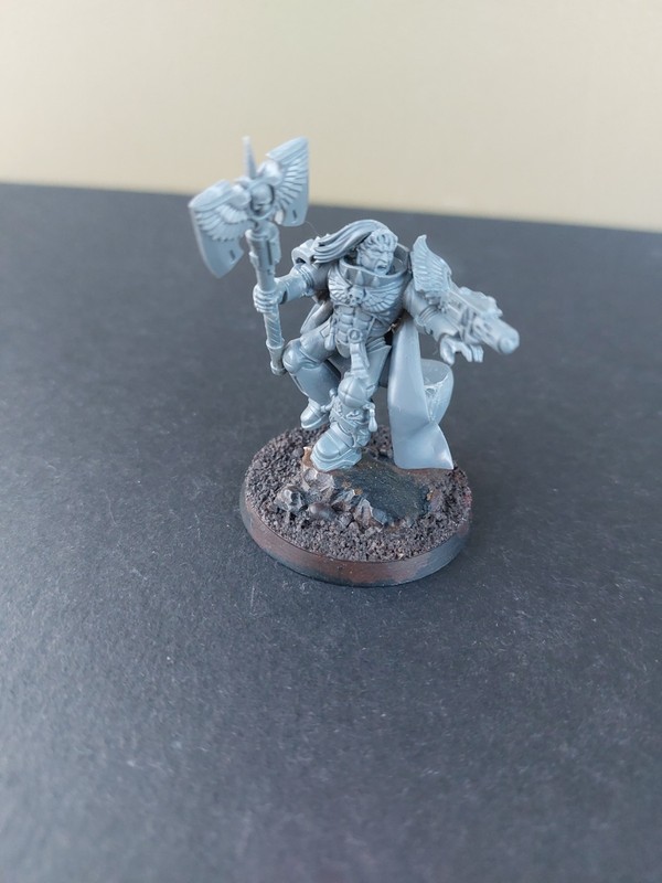 Warhammer 40k Blood Angels Space Marine Captain - Built and based