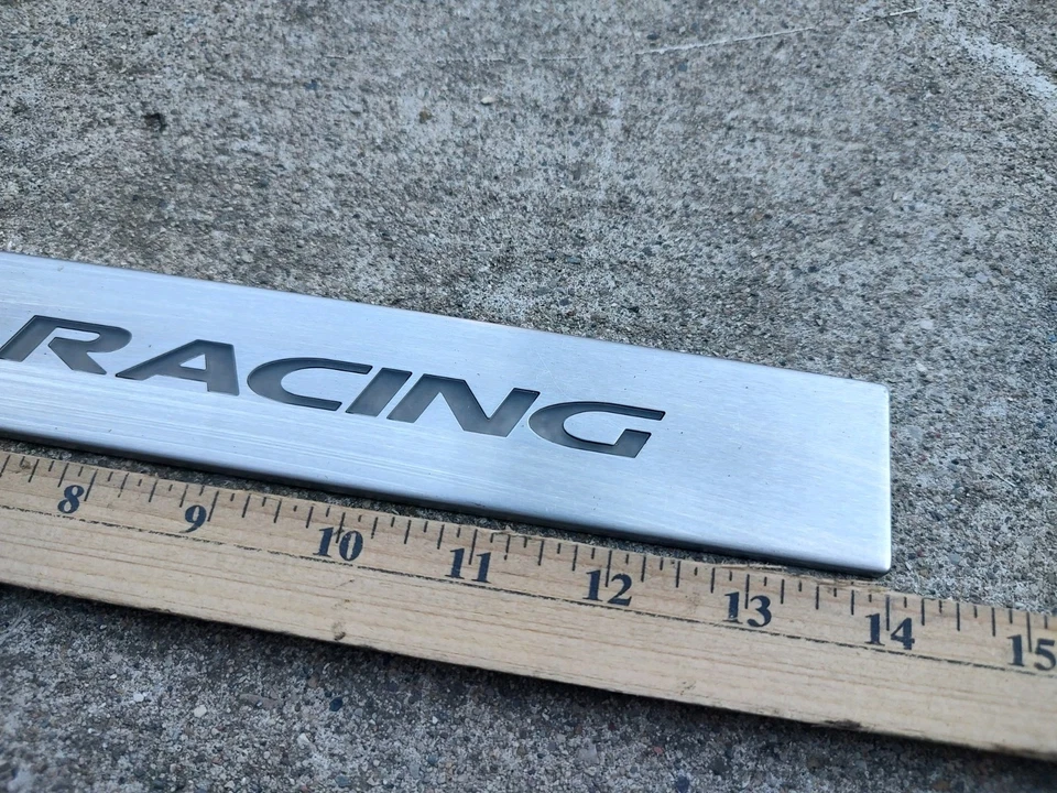 Placa de alféizar de puerta Ford Mustang 2011 2012 2013 2014 Ford Racing OEM JT3 Foto 2 de 4