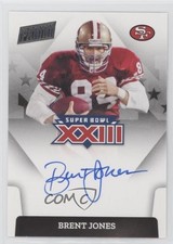 2022 Panini Select Super Bowl Signatures Brent Jones #SBXXIII-BJ Auto 2q0