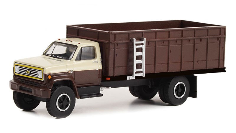 CHEVROLET C-70 benne Greenlight 1981 marron miniature 1/64 de la série SD TRUCKS
