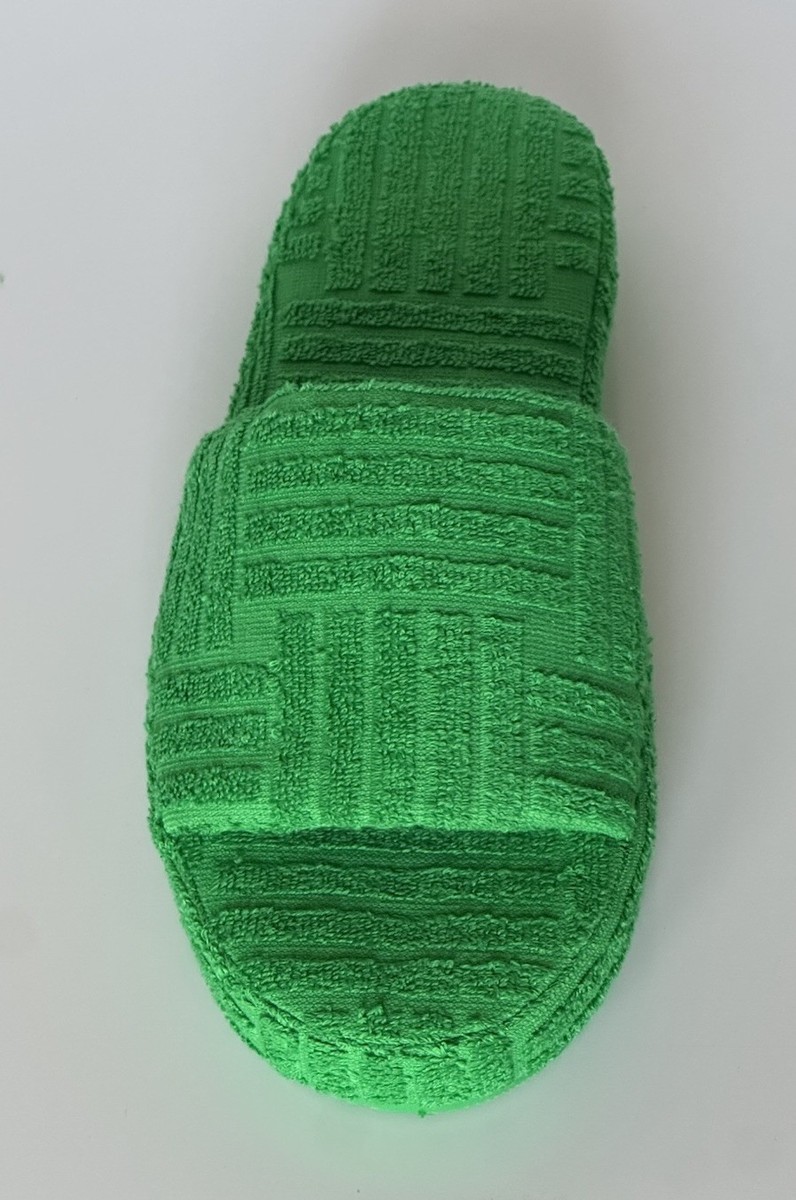 Bottega Veneta Intrecciato Geometric Sponge Slipper Green 8  display picture 1