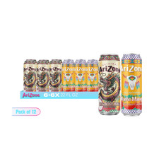 AriZona Juice Cocktail Variety Pack, 22 Fl oz Cans (Dragon fruit Mango & Mucho M