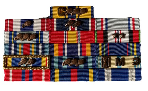U.S. Air Force Ribbon Rack Ultra Thin with Posts