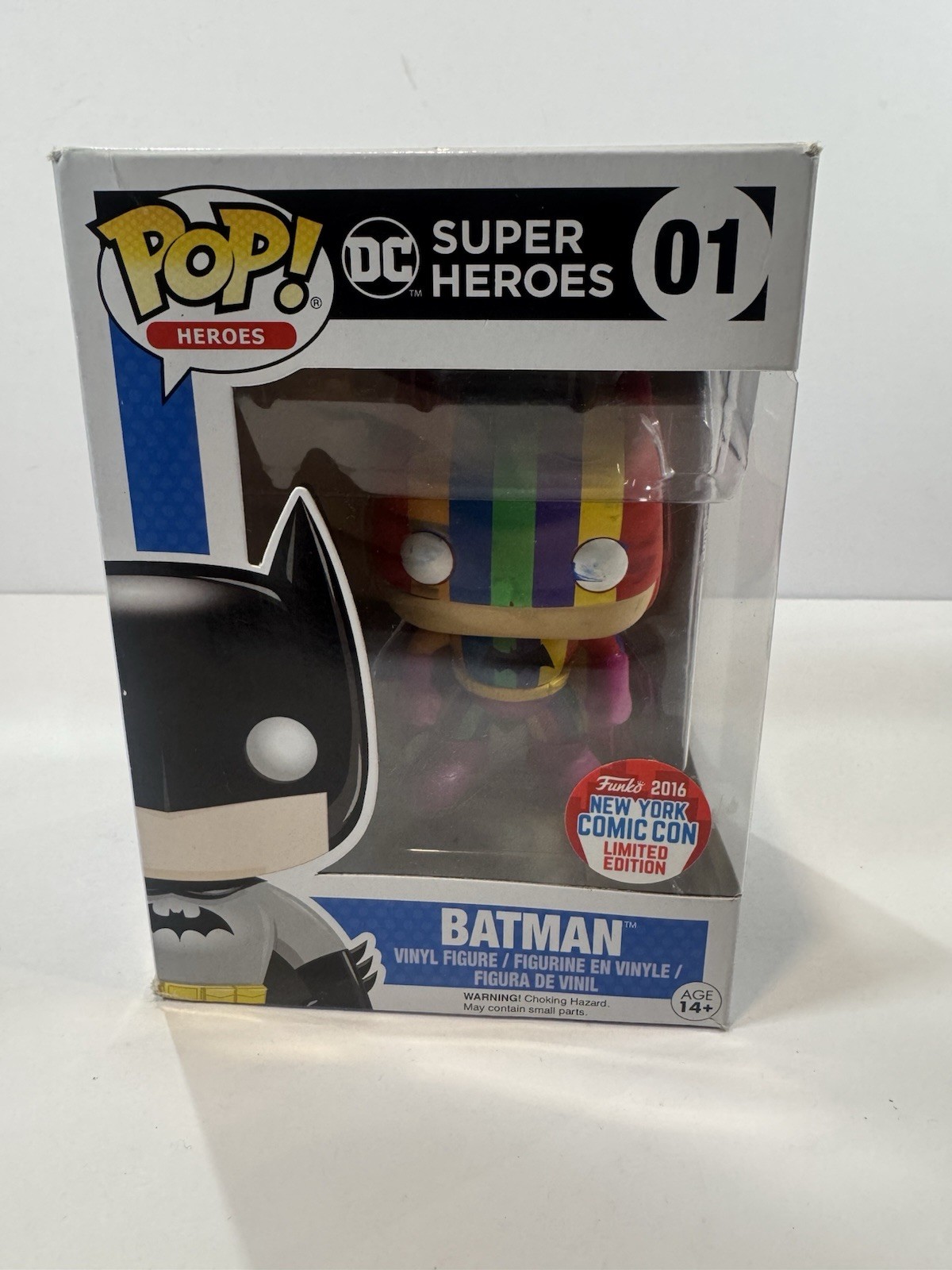 Funko Pop! Heroes: Batman #01 Rainbow NYCC 2016 LE Vinyl Fig