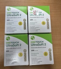 400 ONE TOUCH UltraSoft 2 Lancets 30G NEW QUICK SHIPPING